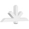 Ekena Millwork Kennewick Architectural Grade PVC Gable Bracket, 48"W x 20"H x 4"D x 4"F, 10/12 Pitch GBP048X20X0404KEN00 - alternate 1